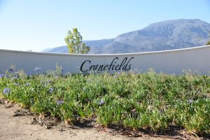 Der Wein-Shop Südafrika zeigt hier den Eingangsbereich vom Weingut Cranefields